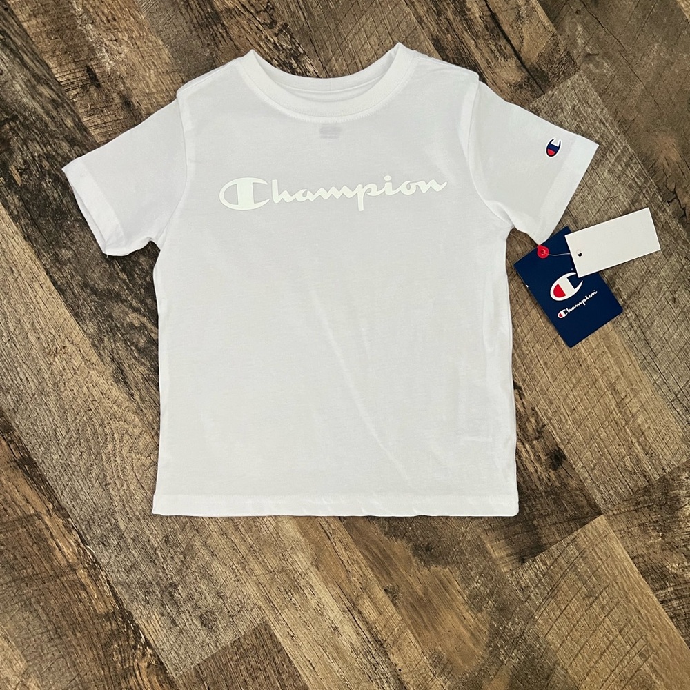 Champion White Short Sleeve Tee